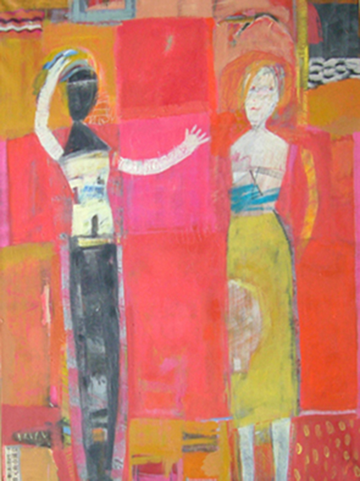 Galerie Serafin Elisabeth Pollach "Zwei Frauen sehen rot"